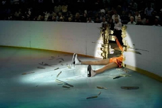 Despite her skill & enthusiasm Jenny's drink problem brought an end to her professional skating career during a prime-time TV spectacular.